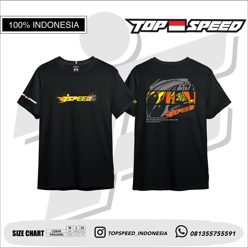 KAOS/T-SHIRT/BAJU TOP SPEED RACING INDONESIA
