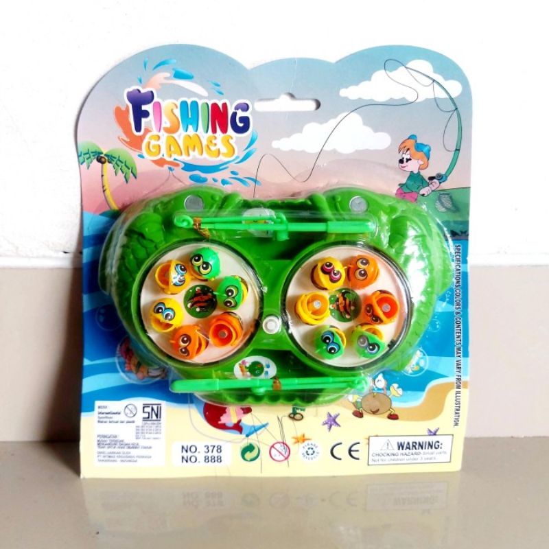 Mainan Pancing Magnet Putar Fishing Game Anak Laki Perempuan Pancingan Murah