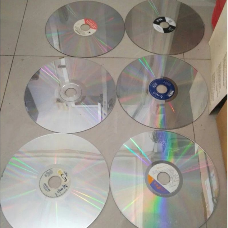 Laser disc piringan pajangan dapat 3 pcs