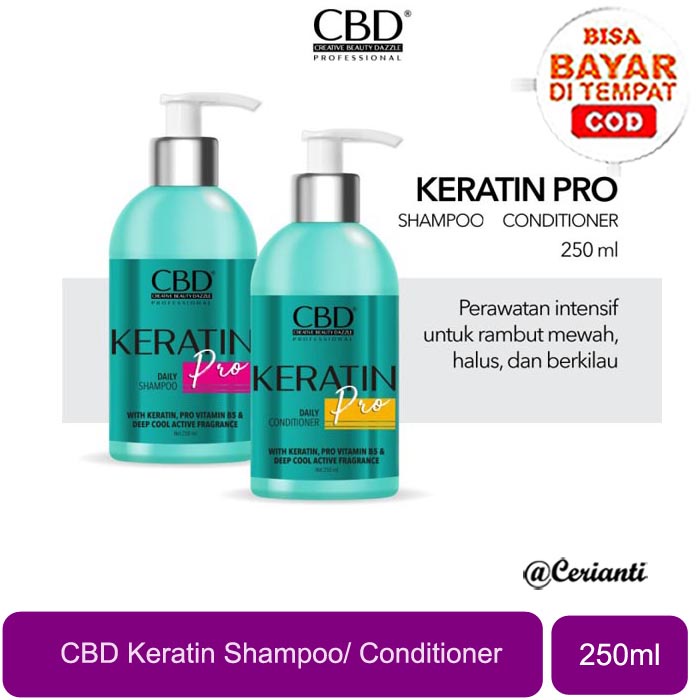 [250ML] [BPOM] CBD Professional Keratin Pro Daily Conditioner 250ml | Kondisioner Rambut_Cerianti