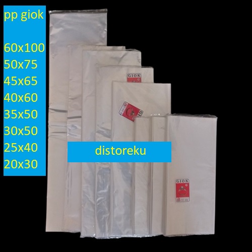 Kantong Plastik PP Bening Laundry Gantung Baju PP Giok Plastik Kerupuk 60X100 50X75 45X65 40X60 35X50 30X50 25X40