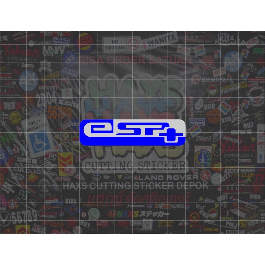 Cutting Sticker ESP+ Ukuran 6 Cm Untuk Motor Mobil