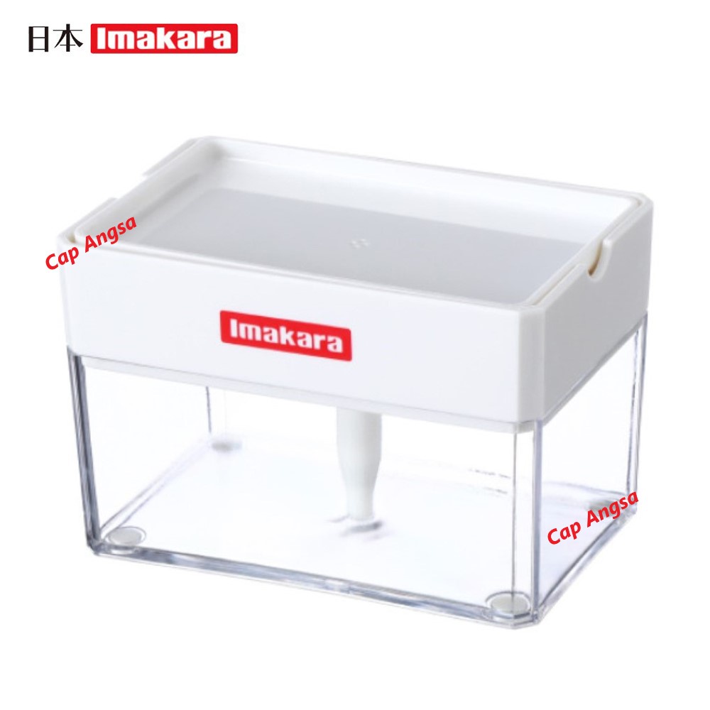 JAPAN IMAKARA DISPENSER TEMPAT WADAH SABUN MESIN CUCI CAIR DISWASHING LIQUID SOAP BOX DETERGEN BOX SPONS PUMP