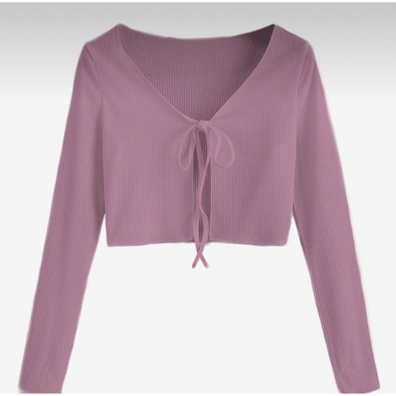 BEFAST - ZEC OOTD Cardigan LUIYA / Crista Ribbed Knit Cardigan Outer / Cardigan Wanita Crop Keluaran Terbaru / Pakaian Casual Wanita Remaja / Outer Polos Terlaris / Fashion Ala Style Korean Wanita / Cardigan Selebgram Trendy / Outer Wanita Modis