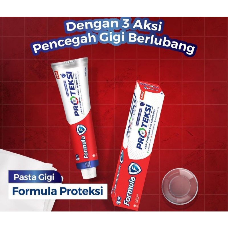 pasta gigi formula proteksi 75 gr / odol sikat formula