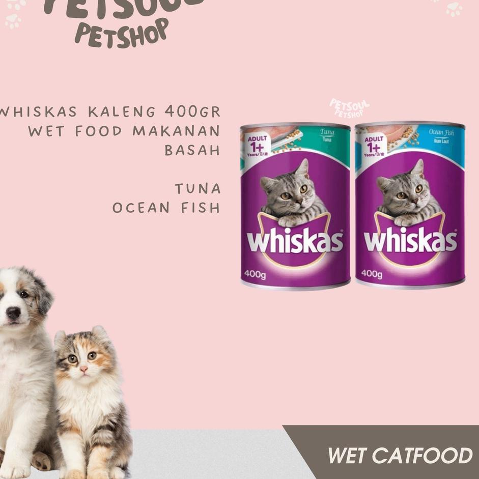 Jual Whiskas Kaleng 400gr Wet Food Makanan Basah Shopee Indonesia