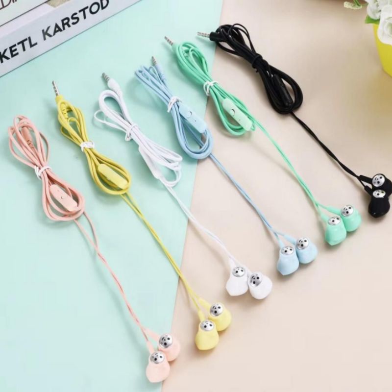 Earphone Headset Macaron Stereo Earphone(New Produk)