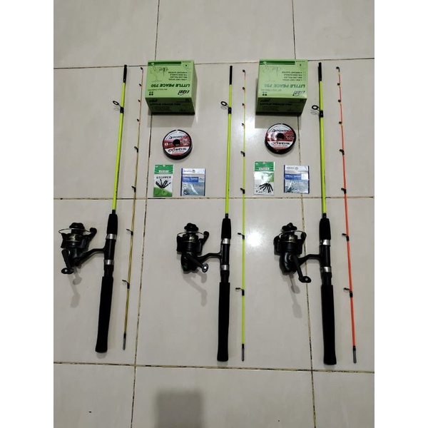 set pancing udang 150cm katrol exori lentur dan murah