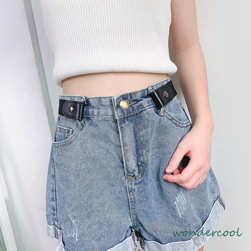 Cod Hiasan Bebas Lubang /Ikat Pinggang Wanita Ring Belt Match Sabuk All-Match Elastis Tanpa Tanda Fashion-Won