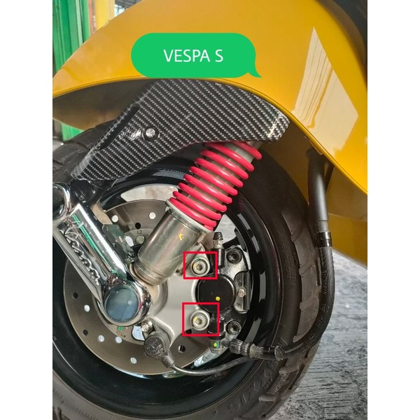 NACOM DV BAUT BREKET KE CALIPER VESPA S / V3