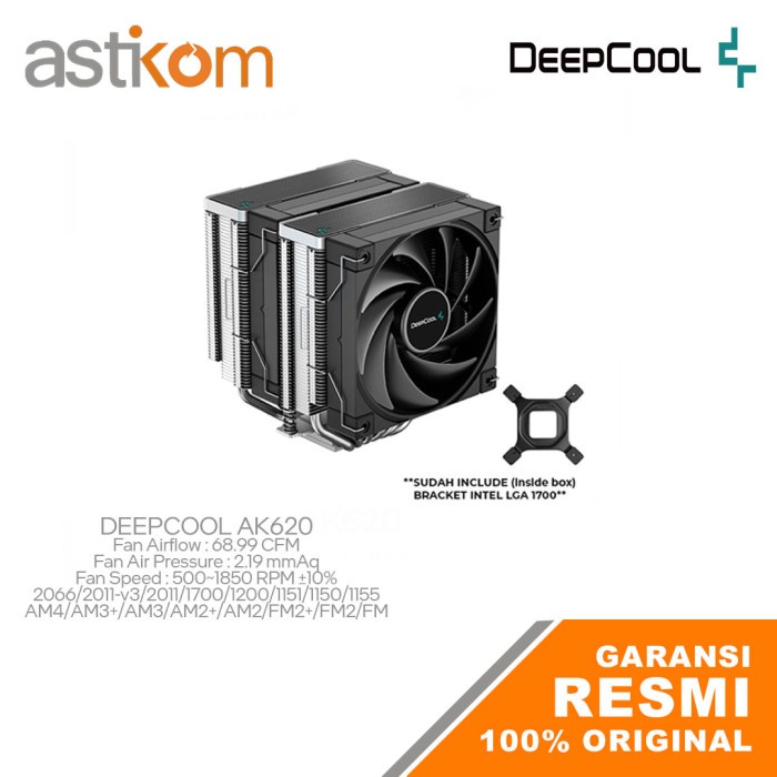 CPU Air Cooler Deepcool AK620 With LGA1700