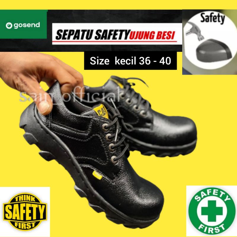 Sepatu Safety Ukuran kecil 36-40 wanita Pria