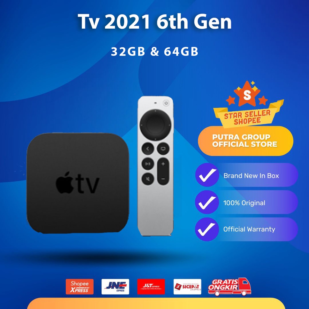 TV apleee 4K 2021 6th Gen 32GB 64GB Siri 2nd Gen Original