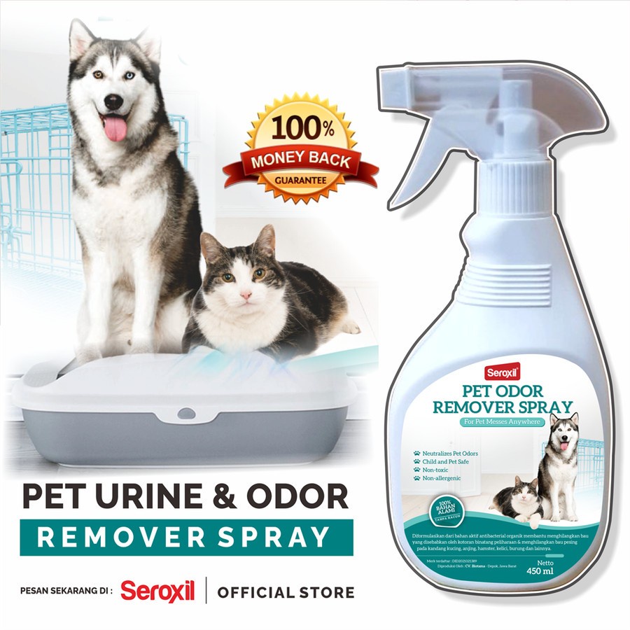 SEROXIL Penghilang Bau Kotoran Pipis Kucing dan Anjing 470 ml