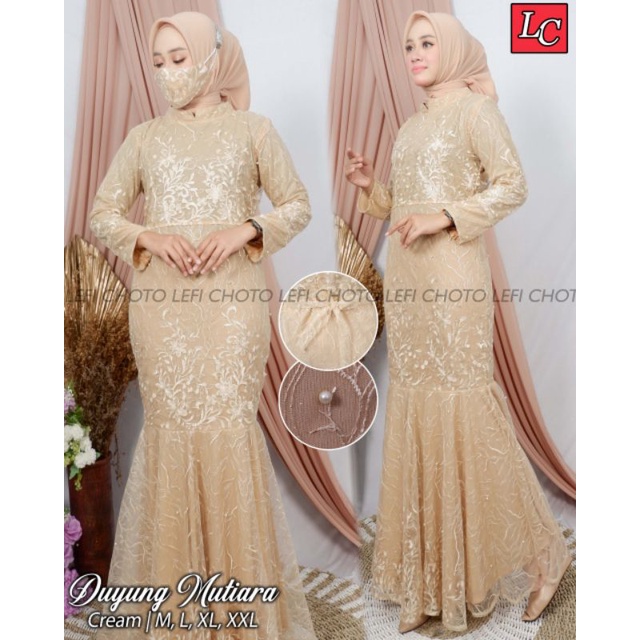 KEBAYA ORIGINAL // KEBAYA MODERN // GAMIS DUYUNG TILLE MUTIARA // SERGAMAN KELUARGA // BAJU PESTA BRUKAT // BAJU WISUDA // By Lefi Choto