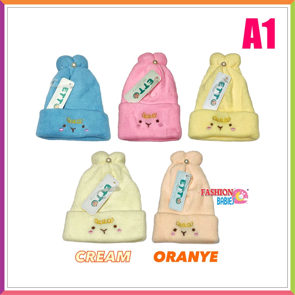 ❤ Fashionbabies ❤ TOPI ETTO RAJUT PITA BAYI / KUPLUK BAYI / TOPI RAJUT ANAK HANGAT