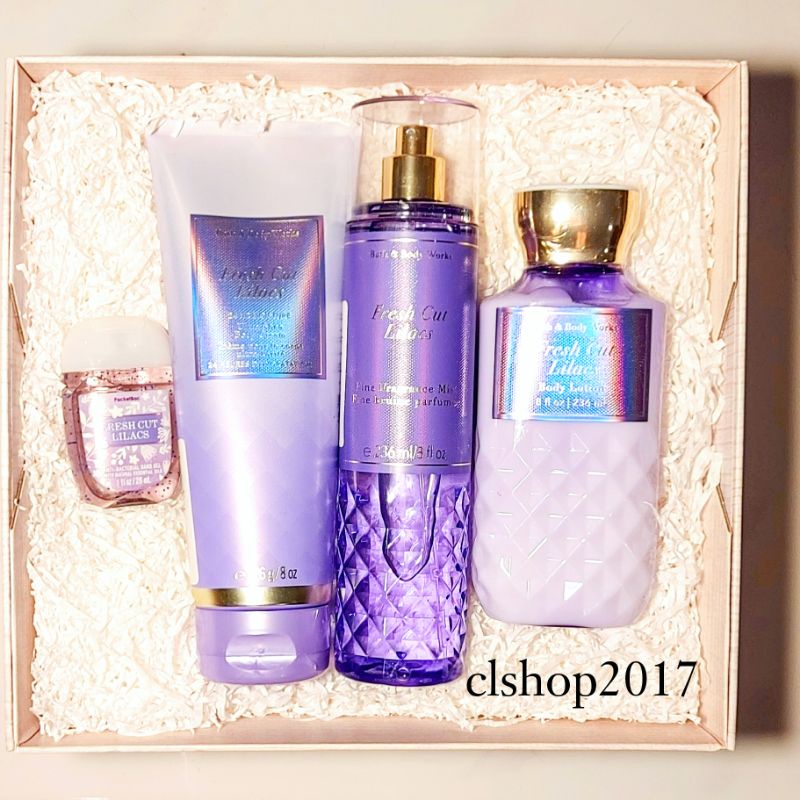 BBW FRESH CUT LILACS GIFT SET PAKET BATH &amp; BODY WORKS