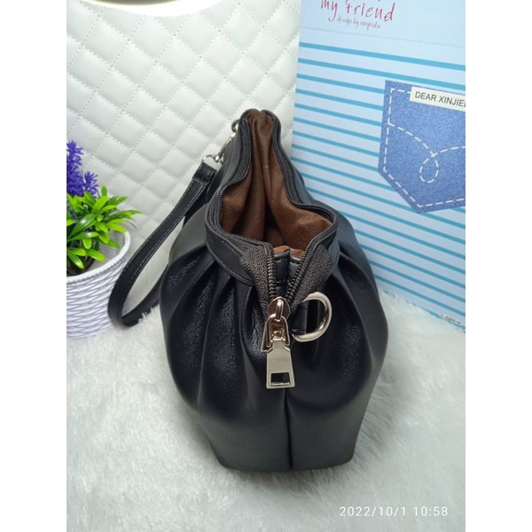 STYLE TAS WANITA SELEMPANG DOBLE TALI.TAS SELEMPANG WANITA KEKINIAN.