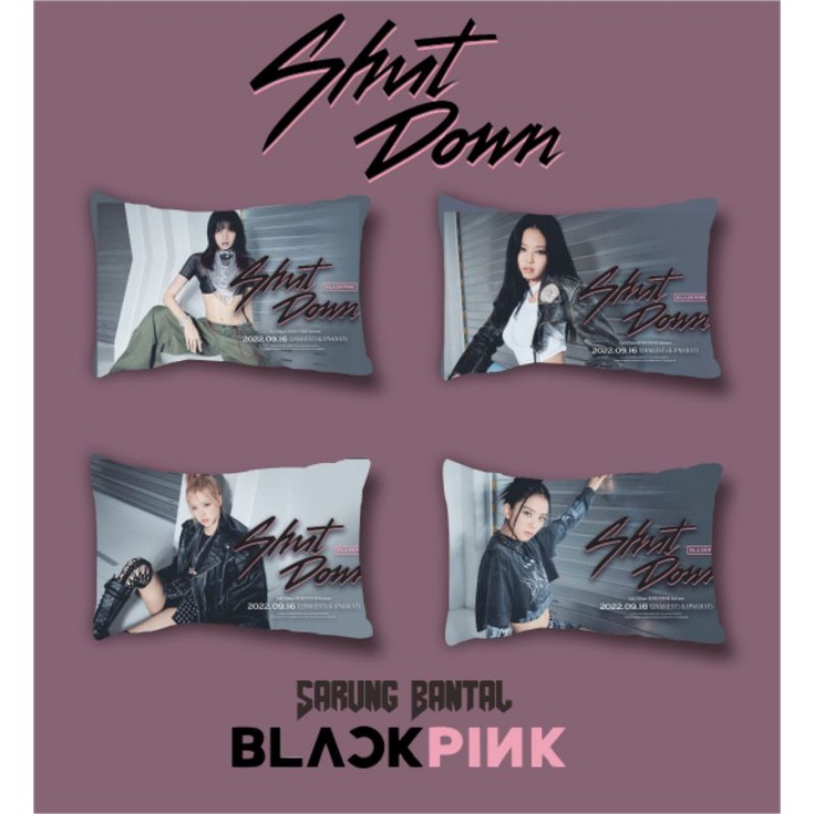 Sarung Bantal BLACKPINK PINK VENOM,SHUT DOWN &amp; BROWN VENOM BISA CUSTOM