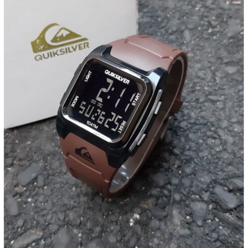JAM TANGAN PRIA DIGITAL QUICK SILVER TALI RUBBER