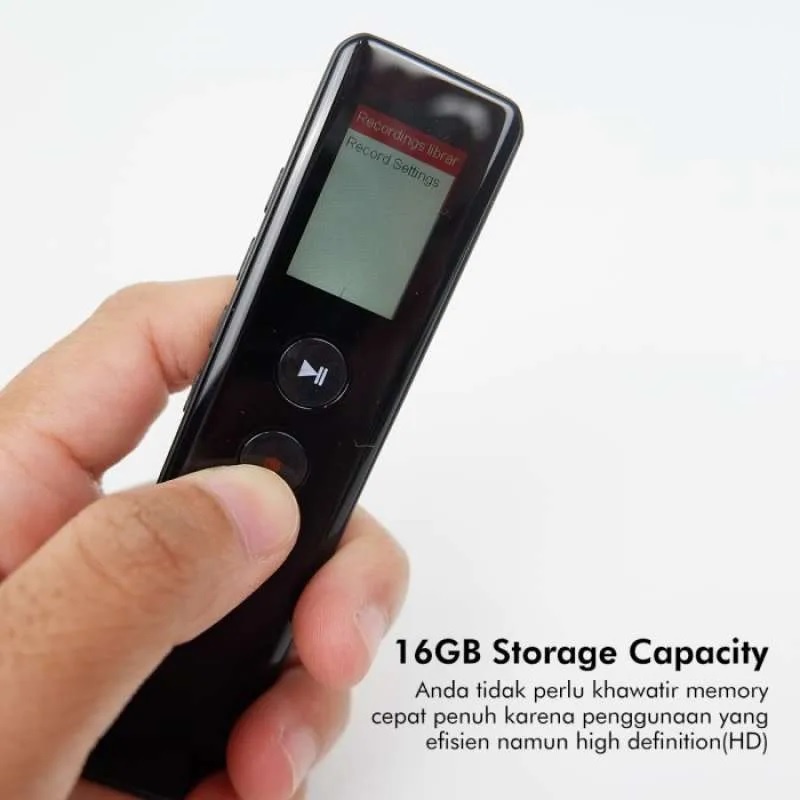 REMAX RP3 - Multimedia Digital Voice Recorder - 16GB Built-in Memory