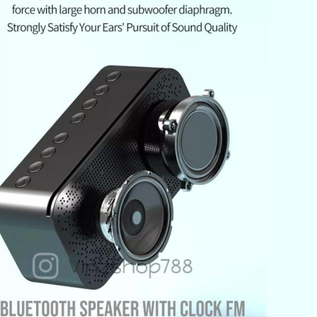Speaker Bluetooh Jam Alarm Digtital Depan Miror Bisa Buat Ngaca Speaker Standing Spiker Jam Alarm