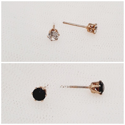 Anting Xuping Model Tusuk Batu Hitam - BE198