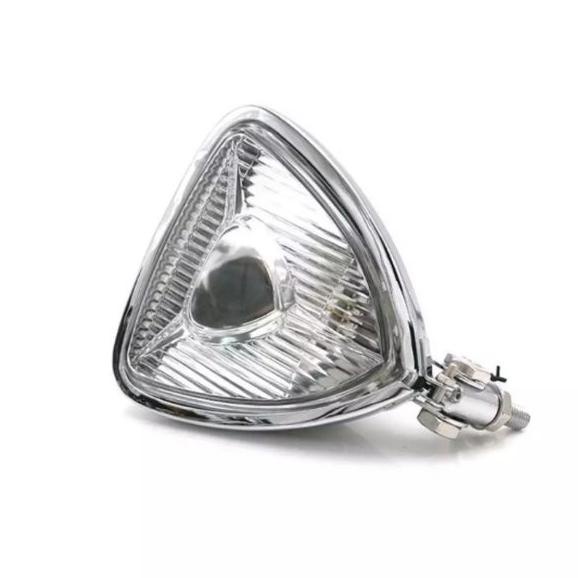 Lampu depan motor custom segitiga Scrambler