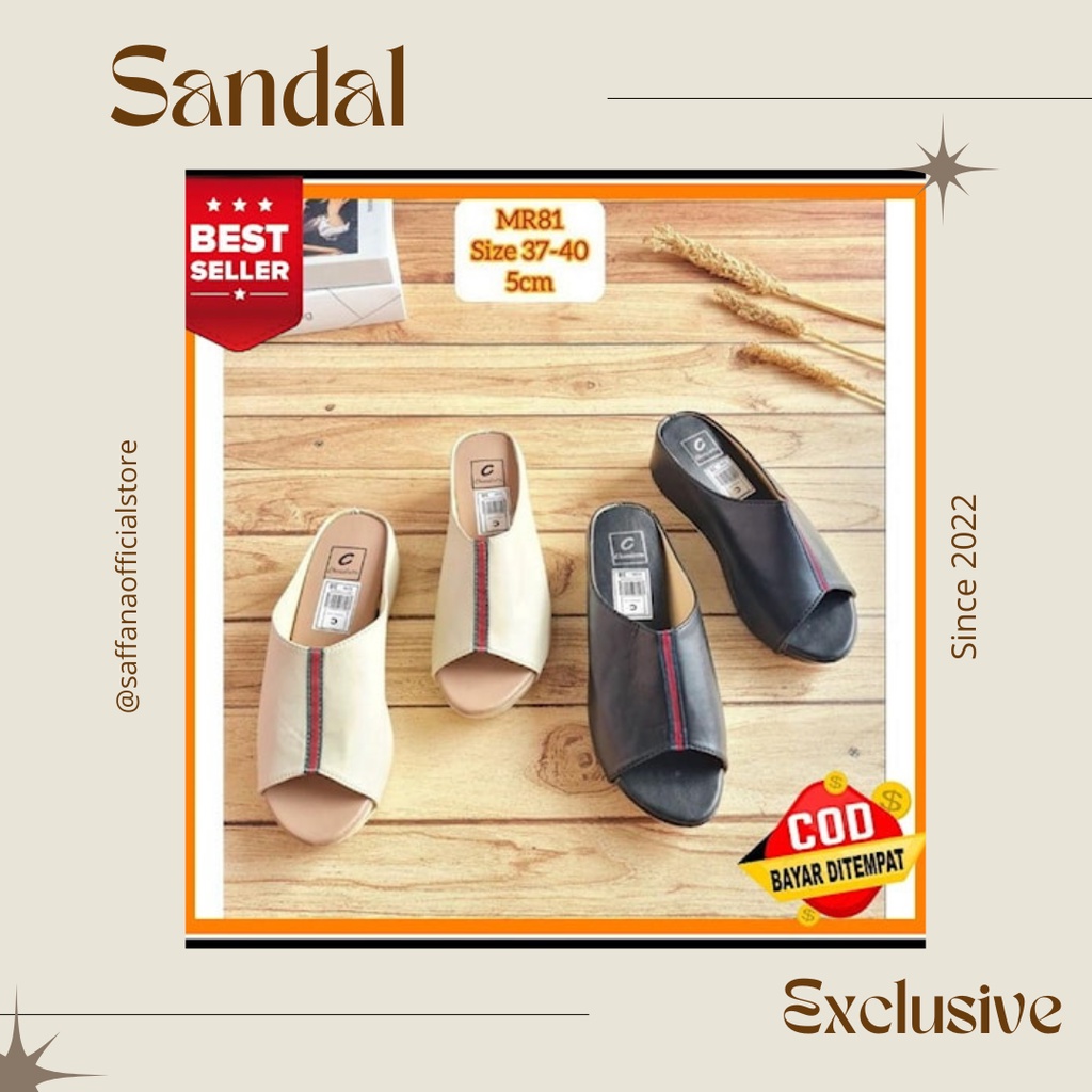 Sepatu sandal Wedges Wanita kekinian original exclusive terbaru /Sepatu sandal kondangan/sepatu sand