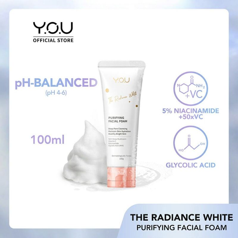 YOU Radiance White Purifying Facial Foam