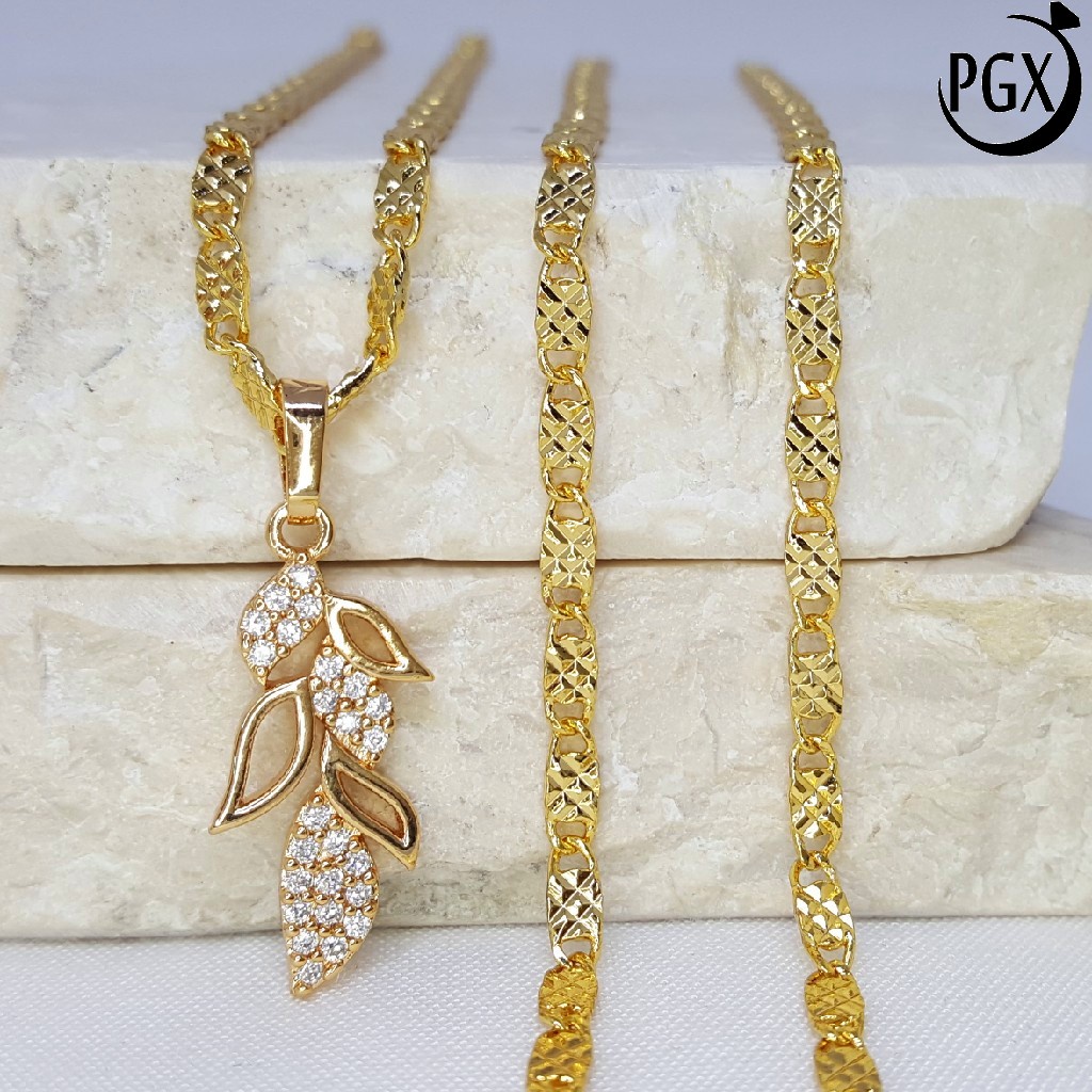 PGX Kalung Wanita Xuping Aksesoris Fashion Perhiasan Lapis Emas Premium - XD140