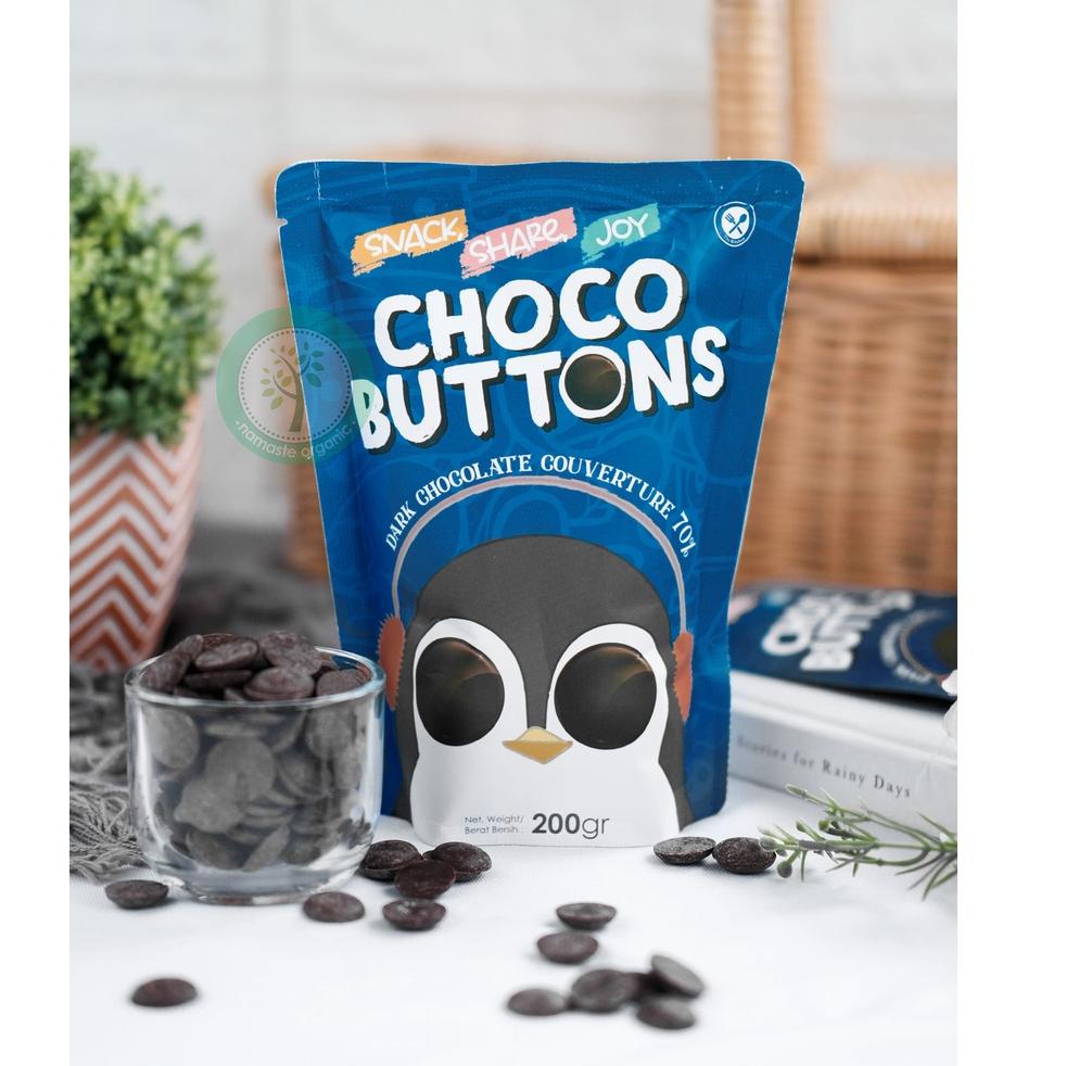 

Jaman Now CHOCO BUTTONS - DARK CHOCOLATE COUVERTURE 70 PERSEN 200GR KWT