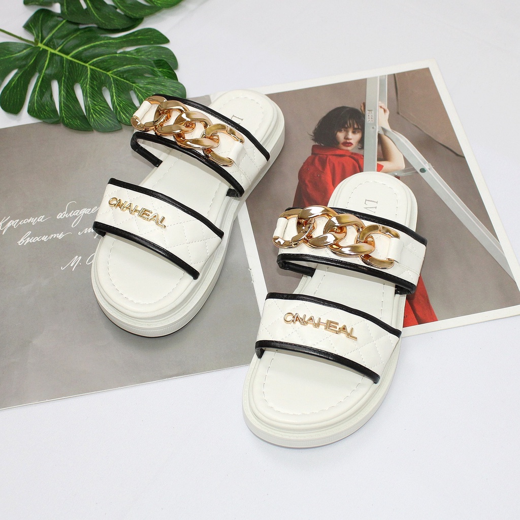 Free Box Sandal Wanita Korea Sandal Wanita Murah NS9524 Sepatu Sandal Wedges Wanita Import