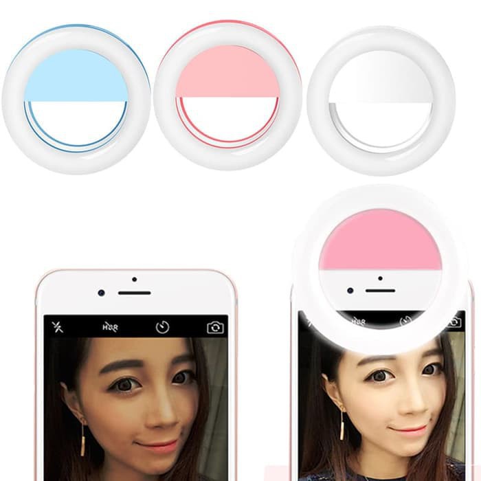 Ring Light Selfie LED / Lampu Selfie / Selfie Ring Lamp