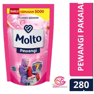 PEWANGI MOLTO FLOWER SHOWER PINK POUCH 280ML (n015302)