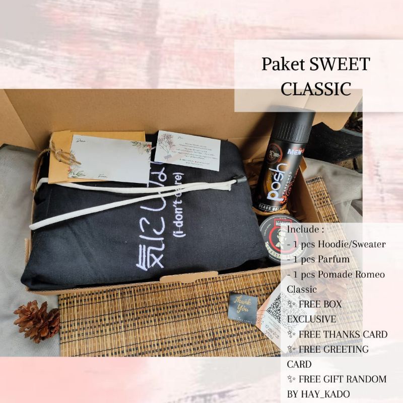 

Hampers Hoodie Cowok/Kado Ulang Tahun Cowok/Hampers Spesial