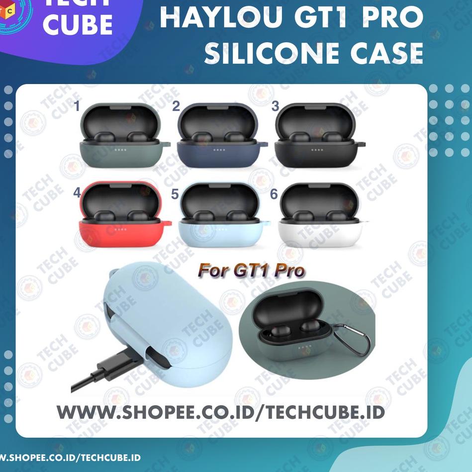 Buruan Dapetin--Silicon Haylou GT1 Pro GT1 XR Case Silicone Cover Silikon Pelindung Gantung