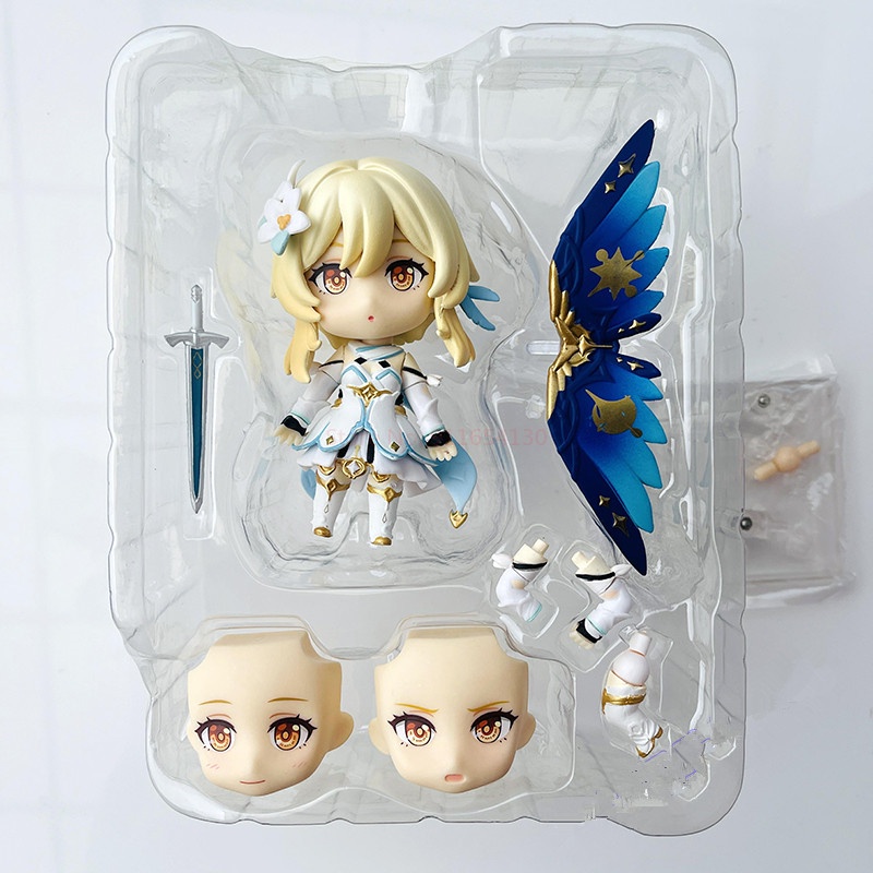 Genshin Impact Traveler Lumine #1718 Action Figures #1717 Action Figure Aether Untuk Koleksi