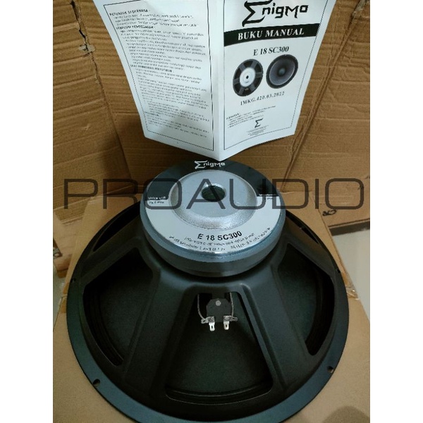 Komponen Speaker Enigma 18 SC 300 18SC 300 18 SC300 1000 Watt Original