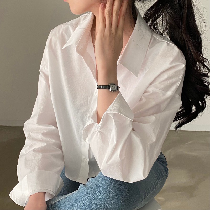 Kemeja Putih Wanita Lengan Panjang Kemeja Wanita Korean Premium