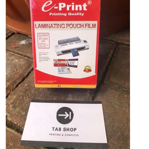 

Terjangkau EPRINT LAMINATING POUCH KTP 250 MIC 오