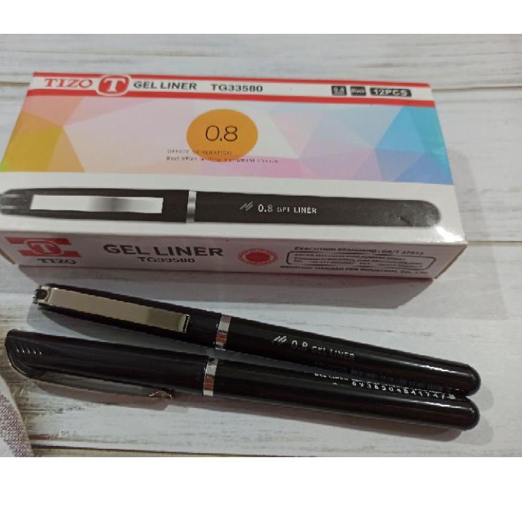 

Spesial Promo (12pc) Pulpen Gel 0.7 Tizo/ TG-31060/ Gel ink pen Body Warna