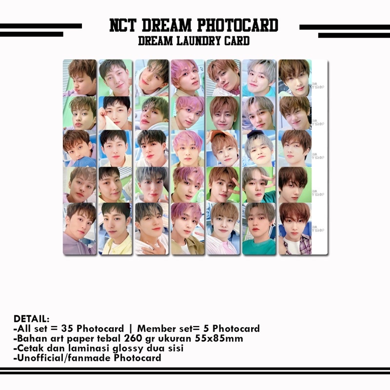 NCT DREAM DREAM LAUNDRY CARD PACK PHOTOCARD