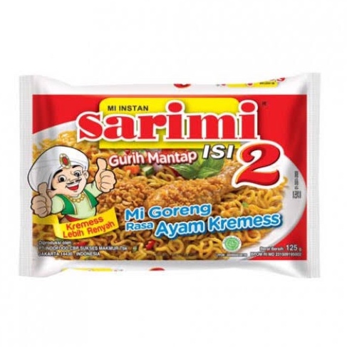 

Sarimi MIE Goreng Ayam Kremes isi 2