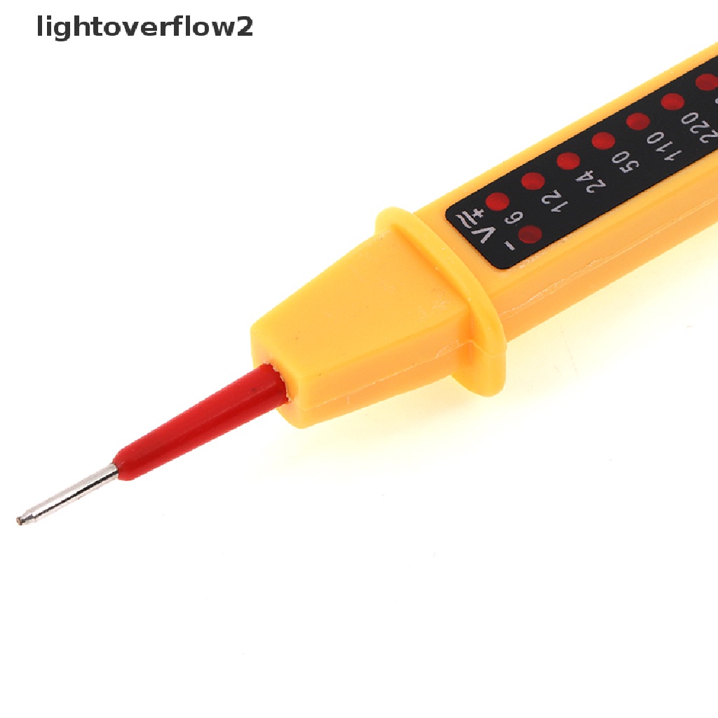 (lightoverflow2) Pena Tester Voltase AC DC 8 IN 1 6V-380V Dengan Sensor Detektor Power