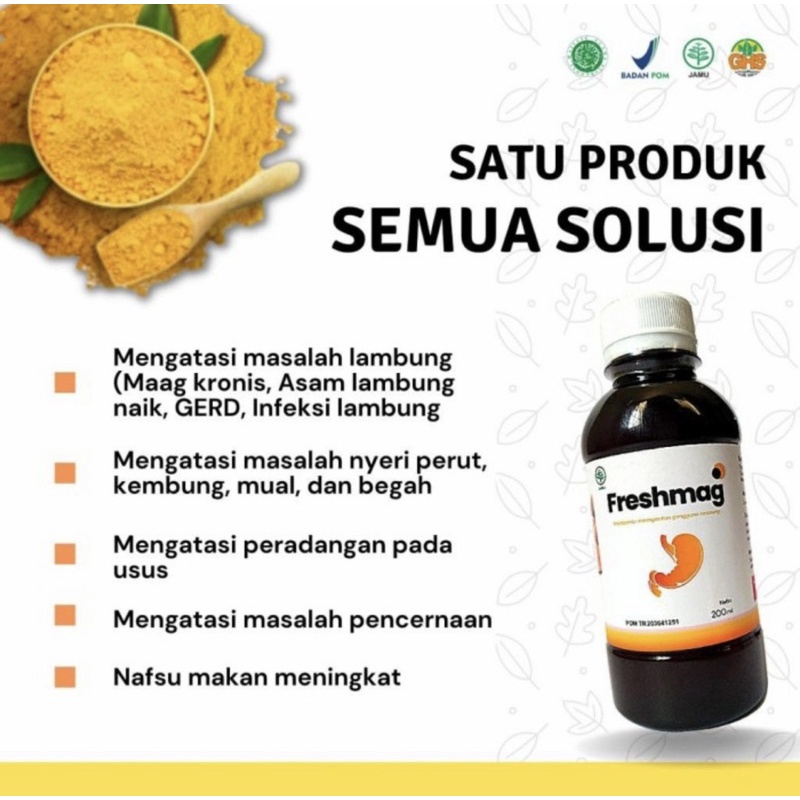 Freshmag sirup 200 ml ( solusi maag asam lambung naik )