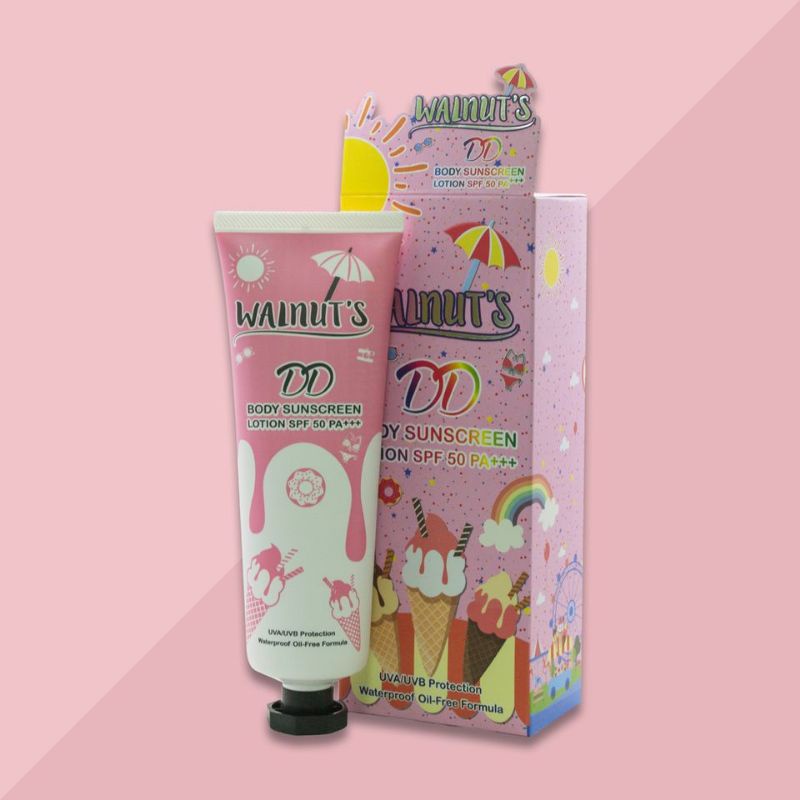 VIRAL WALNUTS DD Body Sunscreen Lotion SPF 50 PA+++ Original Thailand