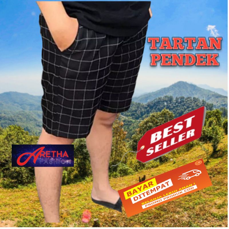 CELANA PENDEK PRIA DEWASA KOTAK KOTAK/ CELANA PENDEK TARTAN PRIA
