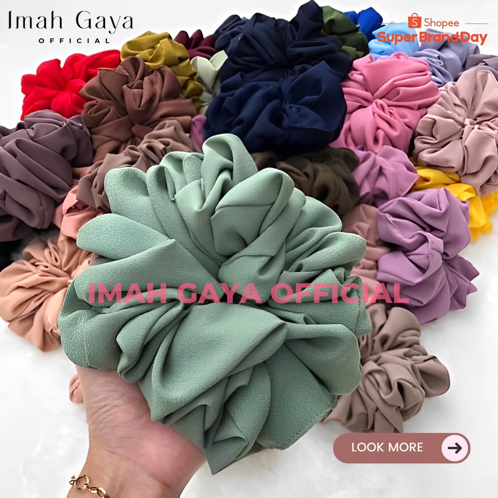 IKAT RAMBUT SCRUNCHIE CEPOL DIAMOND INNER CEPOL KUCIR SCRUNCHIE