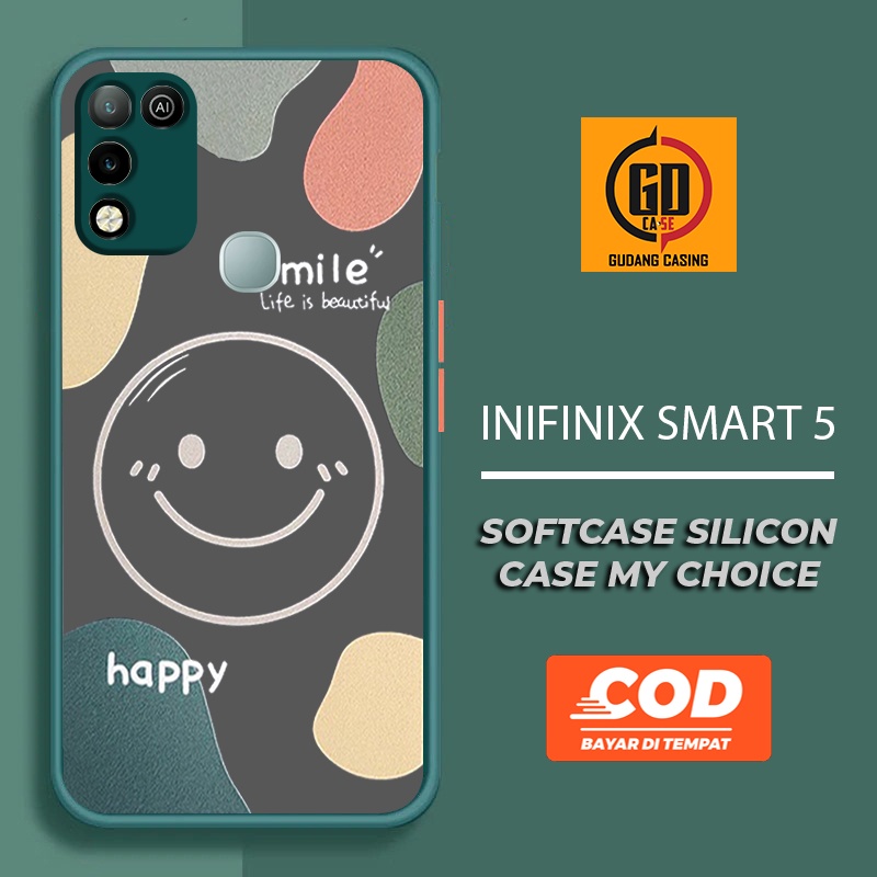 Case INFINIX SMART 5 Case Hp INFINIX SMART 5 Case Mychoice Gudang Casing [SMILE] Casing Hp Aesthetic
